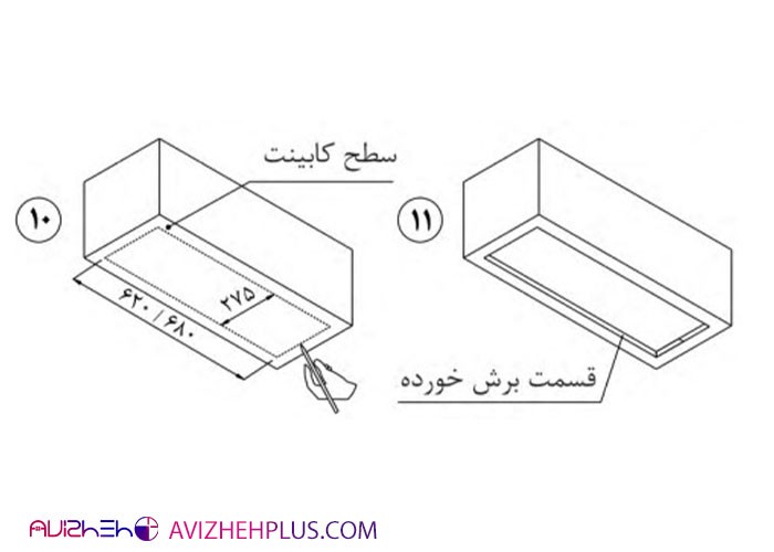 نصب هود مخفی